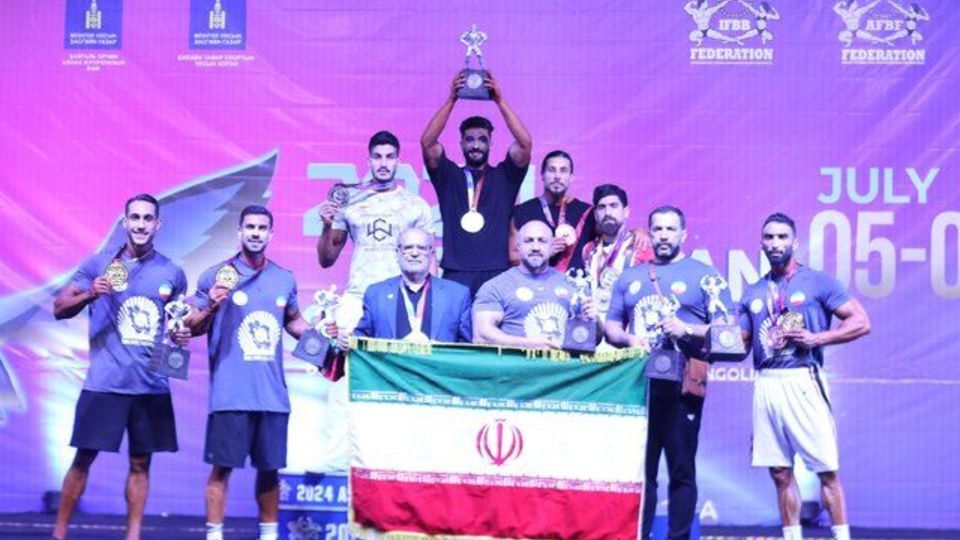 قهرمانی ایران در پروش اندام آسیا