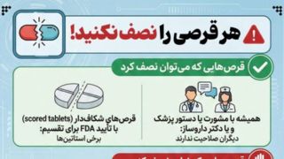 هر قرصی را نصف نکنید! هر قرصی را نصف نکنید!