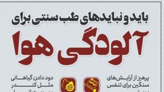 باید و نبایدهای طب سنتی برای آلودگی هوا باید و نبایدهای طب سنتی برای آلودگی هوا