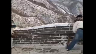 دیوار چین یخ زد! دیوار چین یخ زد!