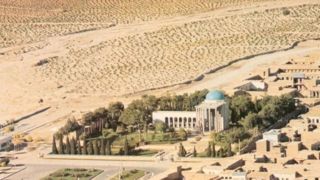 تصویری قدیمی از آرامگاه سعدی تصویری قدیمی از آرامگاه سعدی