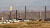 لحظه حمله پهپادی به میدان گازی کورمور عراق