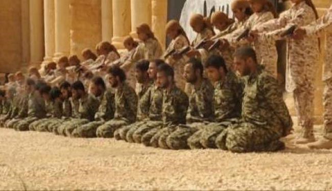 اعدام ۲۵ سرباز در شهر تدمر به دست داعش