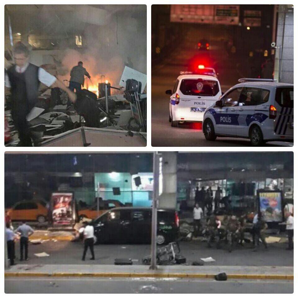 ده‌ها کشته و زخمی بر اثر انفجارهای انتحاری در فرودگاه آتاتورک استانبول+ تصاویر و فیلم/ یک ایرانی کشته و 5 نفر مجروح