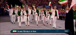 رژه کاروان ایران با لباس های پردردسر!