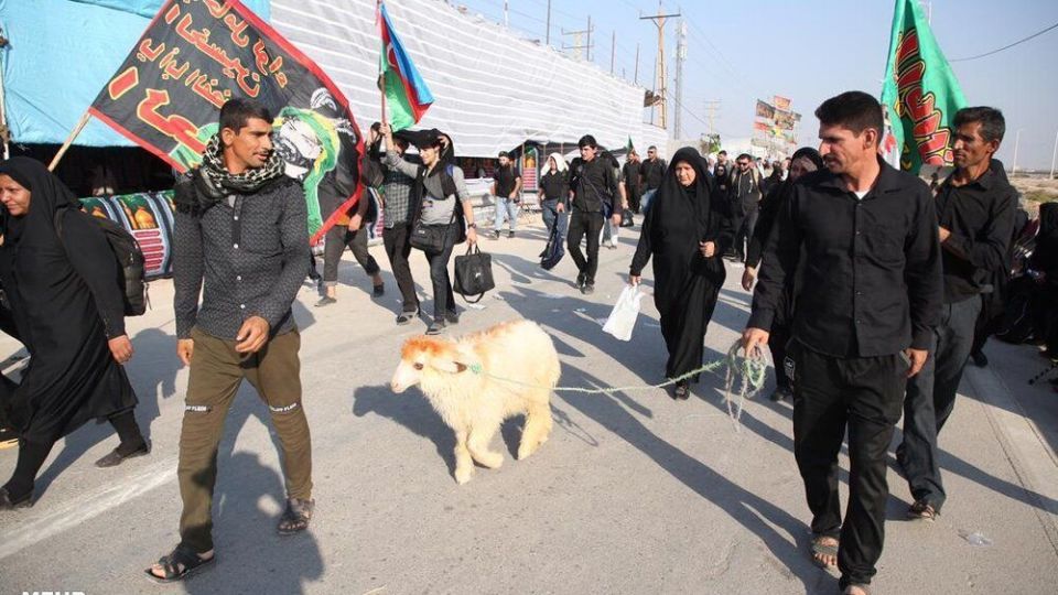 سیل زائران اربعین در مرز شلمچه