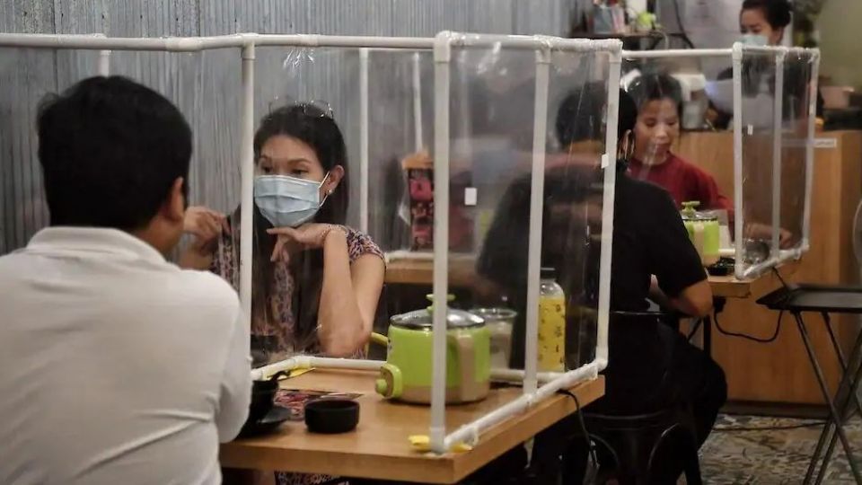اجرای جالب طرح فاصله گذاری اجتماعی در بانکوک