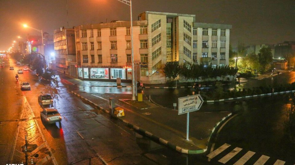 خیابانهای تهران در اولین شب قرنطینه خیابانهای تهران در اولین شب قرنطینه