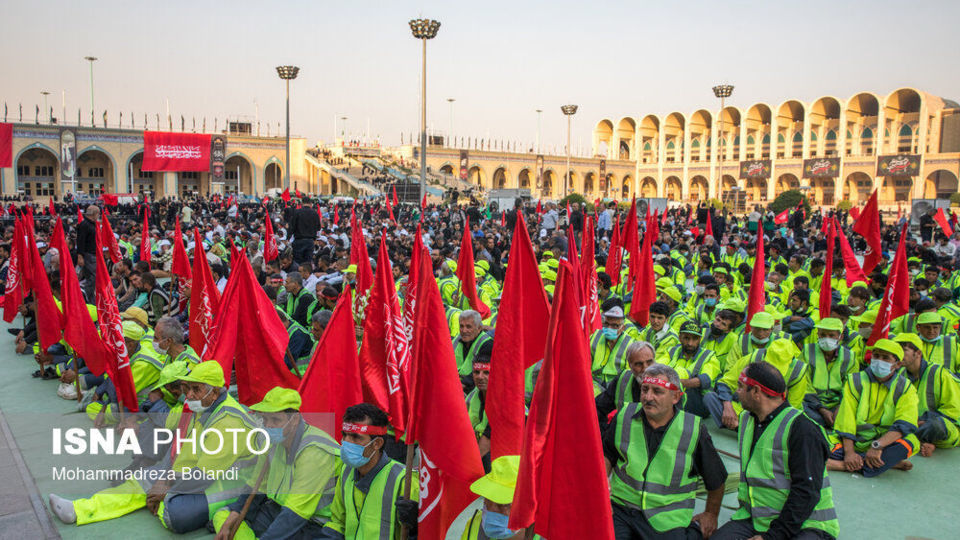 آیین بدرقه خادمان و زائران راهپیمایی اربعین