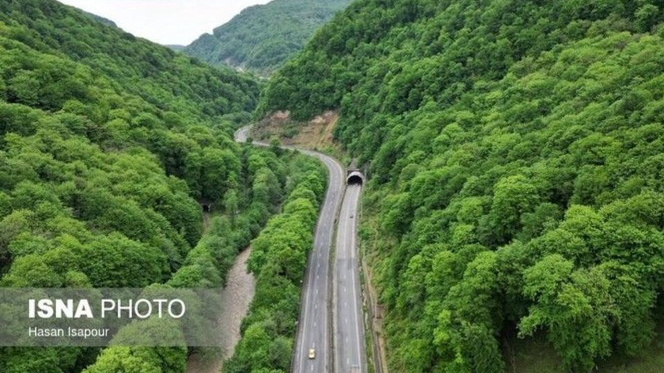 جاده جنگلی سوادکوه در استان مازندران 