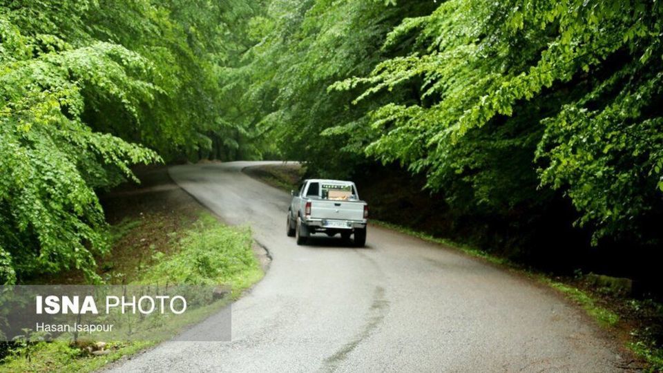 جاده جنگلی سوادکوه در استان مازندران 