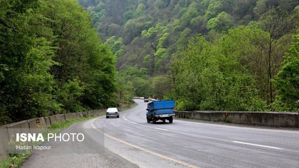 جاده جنگلی سوادکوه در استان مازندران 