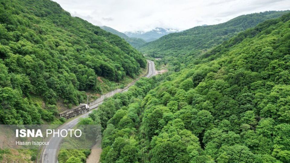 جاده جنگلی سوادکوه در استان مازندران 