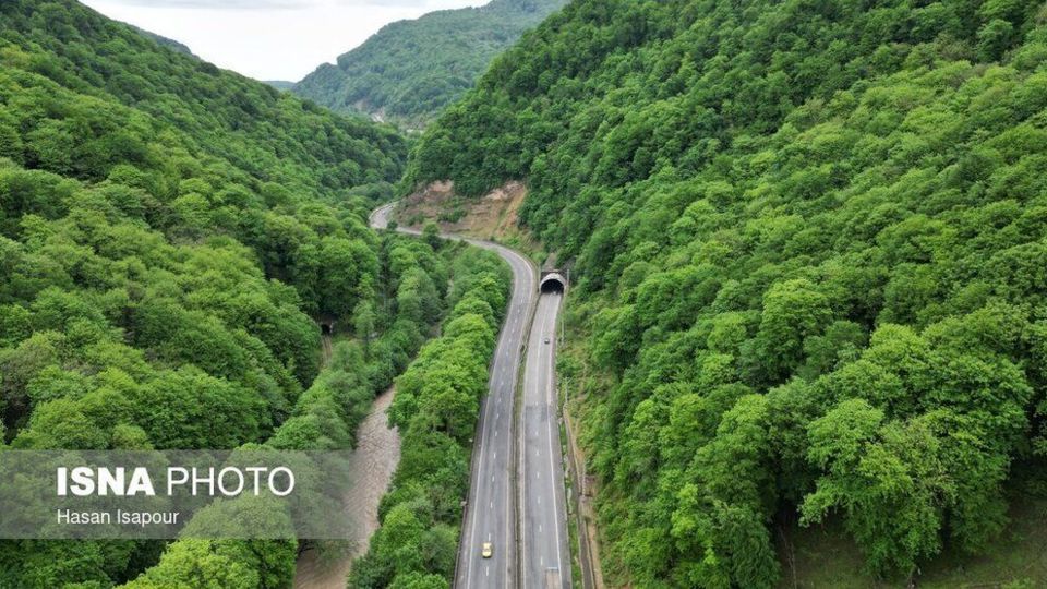 جاده جنگلی سوادکوه در استان مازندران 