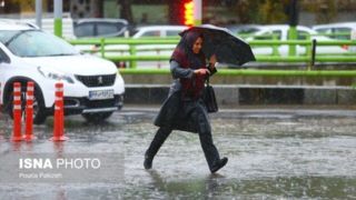 رگبار و احتمال تندباد لحظه‌ای در تهران