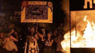 تظاهرات گسترده صهیونیست‌ها علیه نتانیاهو