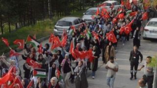 راهپیمایی شهروندان ترکیه در محکومیت حملات رژیم صهیونیستی به غزه