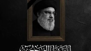 لحظه اعلام خبر شهادت سید حسن نصرالله در حرم مطهر رضوی