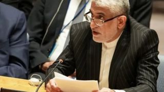 ایران از آمریکا به شورای امنیت شکایت کرد / سفیر ایران: اظهارات ترامپ نقض فاحش اصول بنیادین منشور ملل بهویژه بند ۴ ماده ۲ آن است ایران از آمریکا به شورای امنیت شکایت کرد / سفیر ایران: اظهارات ترامپ نقض فاحش اصول بنیادین منشور ملل بهویژه بند ۴ ماده ۲ آن است