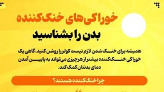 خوراکیهای خنککننده بدن را بشناسید خوراکیهای خنککننده بدن را بشناسید