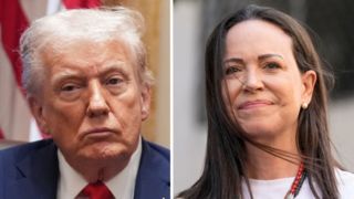 برنده ونزوئلایی جایزه صلح نوبل با ترامپ گفتوگو کرد برنده ونزوئلایی جایزه صلح نوبل با ترامپ گفتوگو کرد