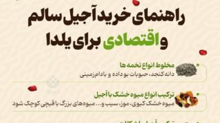 راهنمای خرید آجیل سالم و اقتصادی برای یلدا راهنمای خرید آجیل سالم و اقتصادی برای یلدا