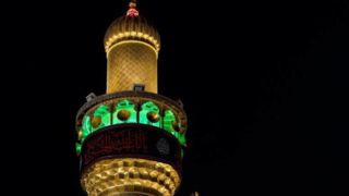 حرم علوی رنگ و بوی محرم به خود گرفت حرم علوی رنگ و بوی محرم به خود گرفت
