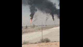 زوایای جدید از آتشسوزی مهیب در آرامکو بعد از حمله موشکی زوایای جدید از آتشسوزی مهیب در آرامکو بعد از حمله موشکی