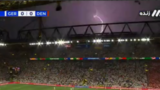 توقف بازی آلمان و دانمارک بخاطر رعد و برق و بارش باران 