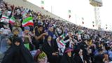 اجتماع صدهزار نفری دختران انقلاب در ورزشگاه آزادی
